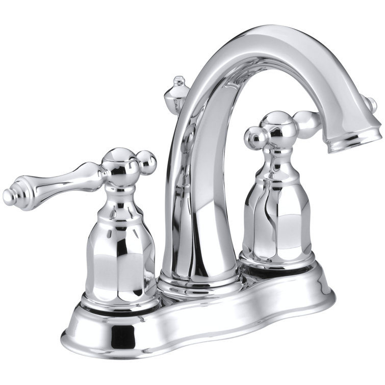 Kelston Polished Chrome Centerset Faucet with Drain Assembly