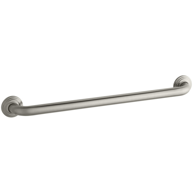 42" Vibrant Brushed Nickel Metal Bathroom Grab Bar
