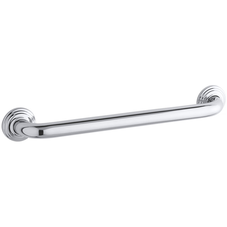 Polished Stainless Steel 12" ADA Compliant Grab Bar