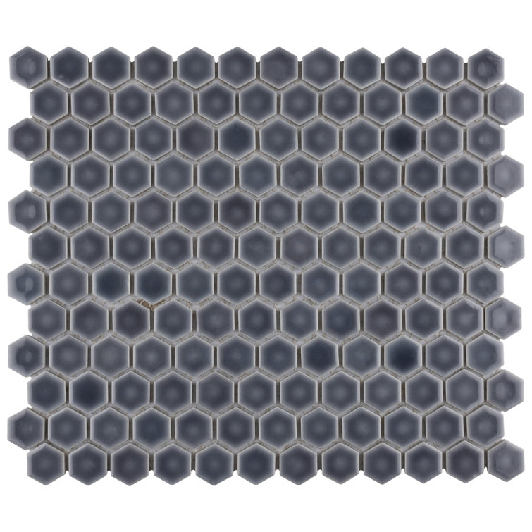 Imperial Gray Hexagon Porcelain Mosaic Tile for Floor and Wall