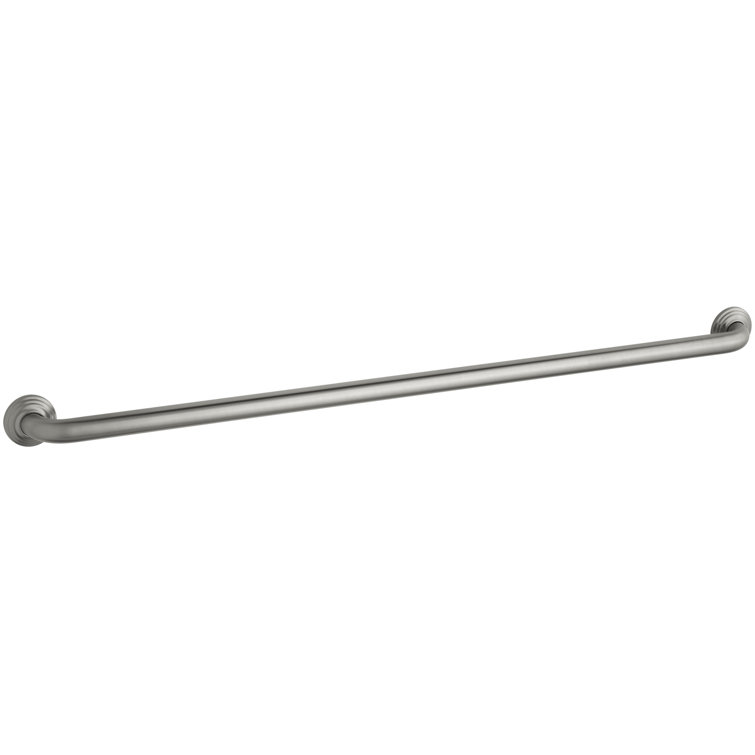 42" Vibrant Brushed Nickel Metal Bathroom Grab Bar