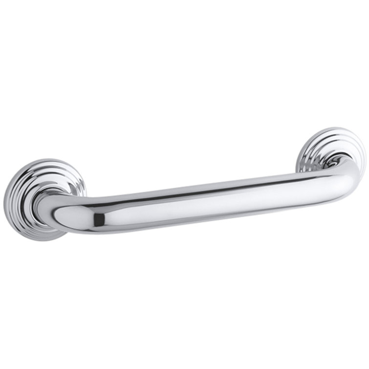 Polished Stainless Steel 12" ADA Compliant Grab Bar