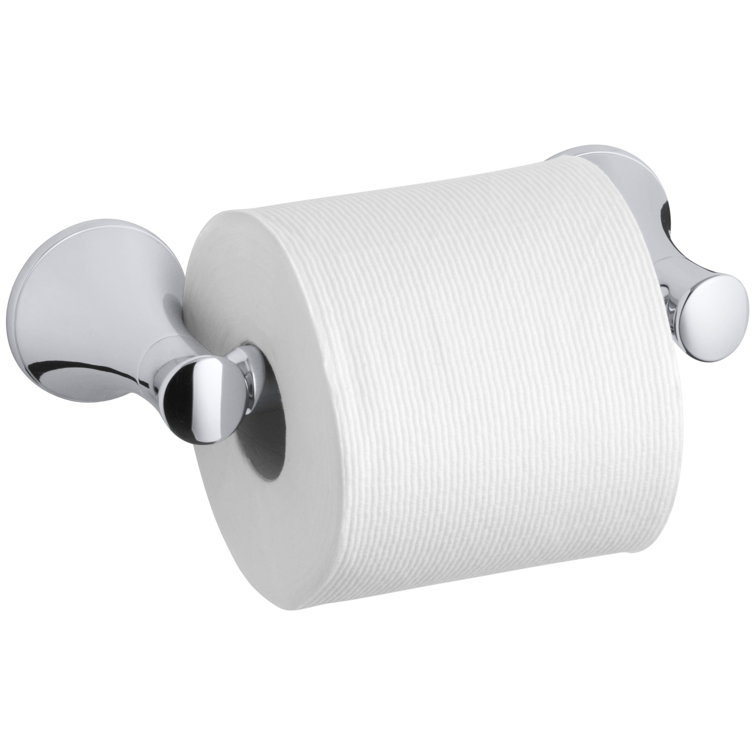 Polished Chrome Contemporary Metal Toilet Paper Holder