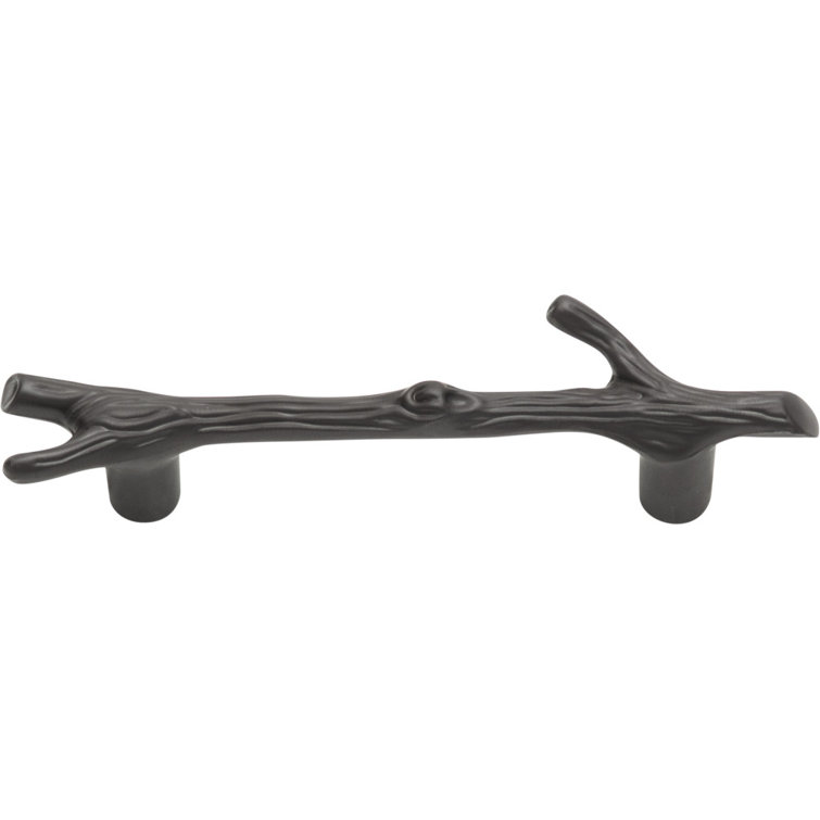 Aged Bronze 3-Inch Twig Designer Bar Pull