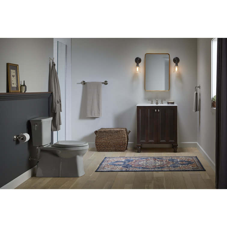 Vibrant Brushed Nickel Eclectic Towel Arm