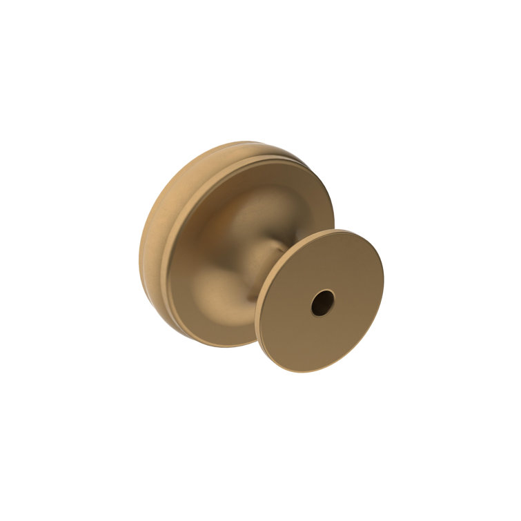 Champagne Bronze Round Cabinet Knob with Mounting Hardware