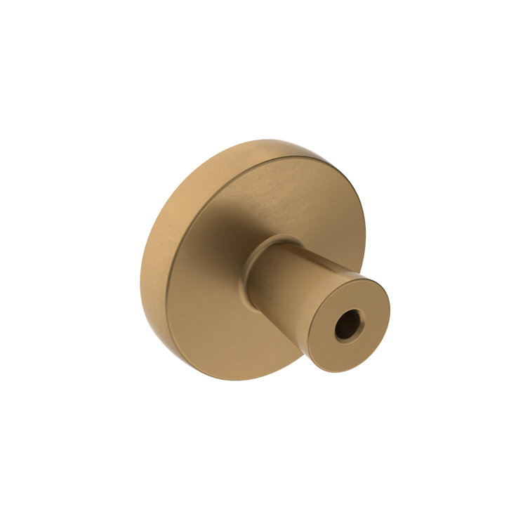 Champagne Bronze Round Modern Cabinet Knob with Mounting Hardware