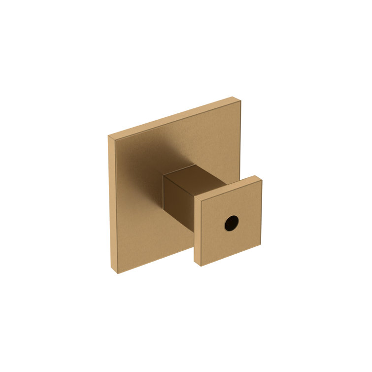 Champagne Bronze Square Cabinet Knob with Mounting Hardware