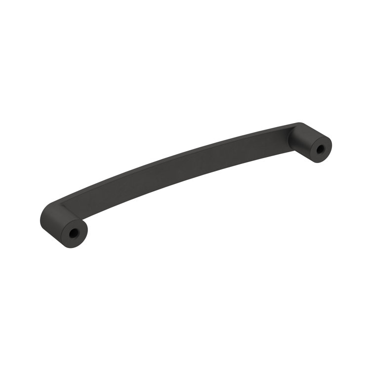 Matte Black Modern Bar Cabinet Pull with Mounting Hardware