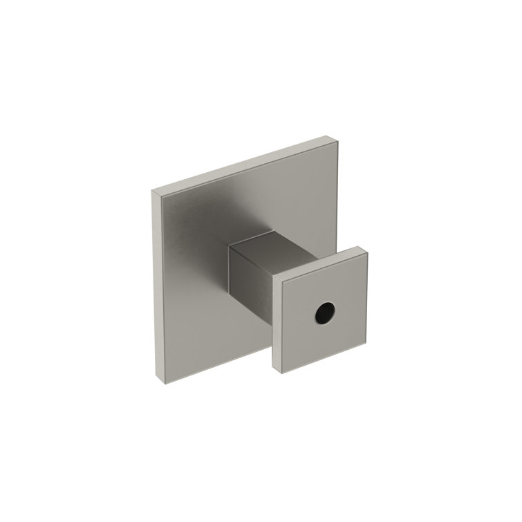 Satin Nickel Square Cabinet Knob with Mounting Hardware