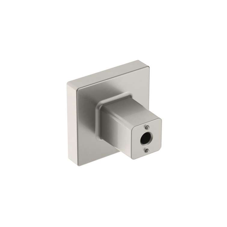 Satin Nickel Square Modern Cabinet Knob with Mounting Hardware