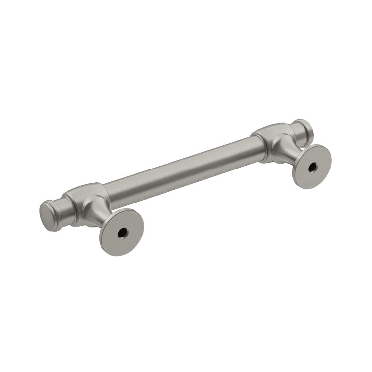 Satin Nickel Brushed Traditional Cabinet Pull with Mounting Hardware