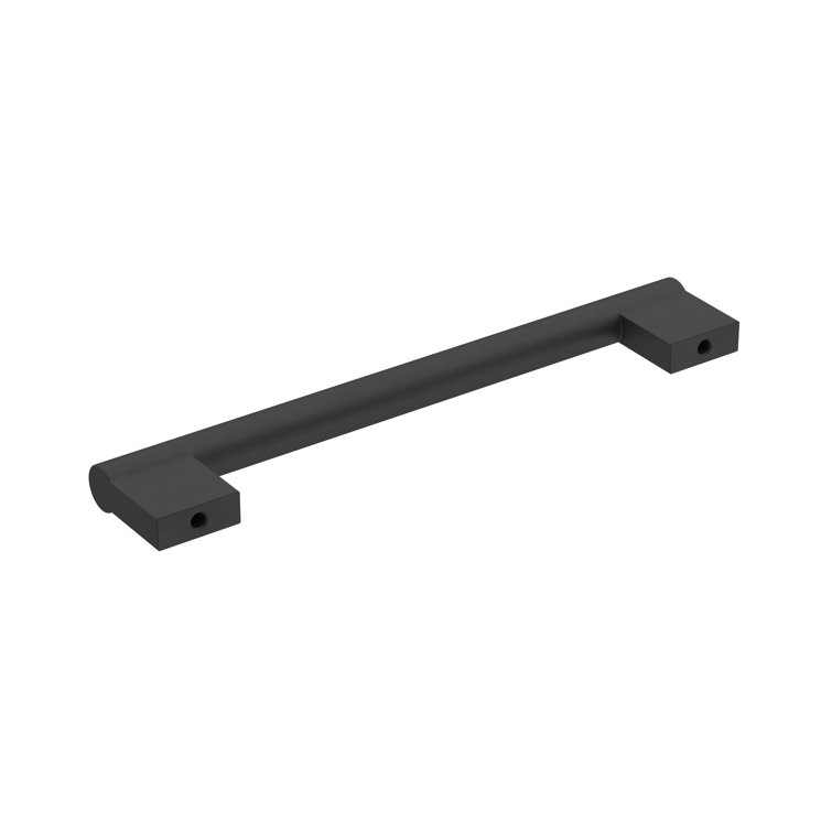 Matte Black 6-5/16 inch Modern Cabinet Drawer Pull