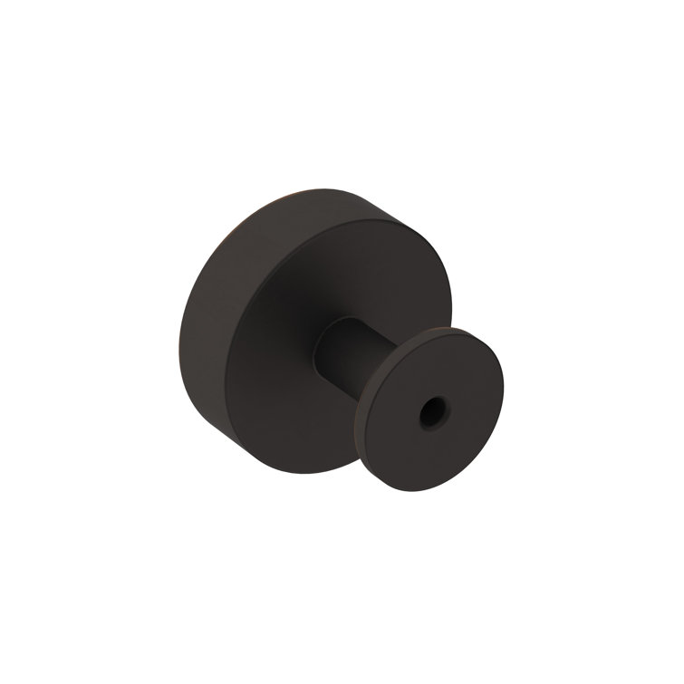 Modern Oil-Rubbed Bronze Round Cabinet Knob with Mounting Hardware