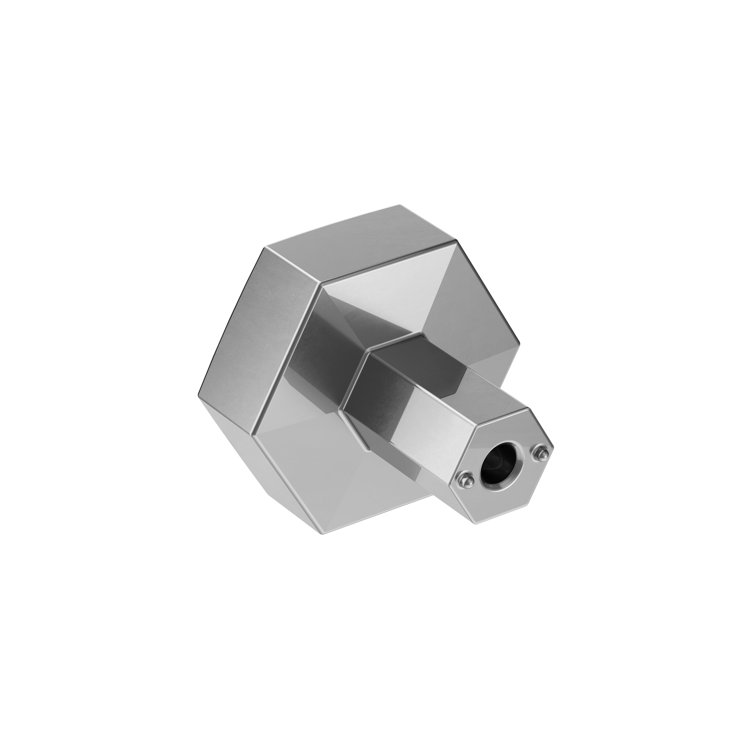 Polished Chrome Geometric Cabinet Knob 1.25 inch