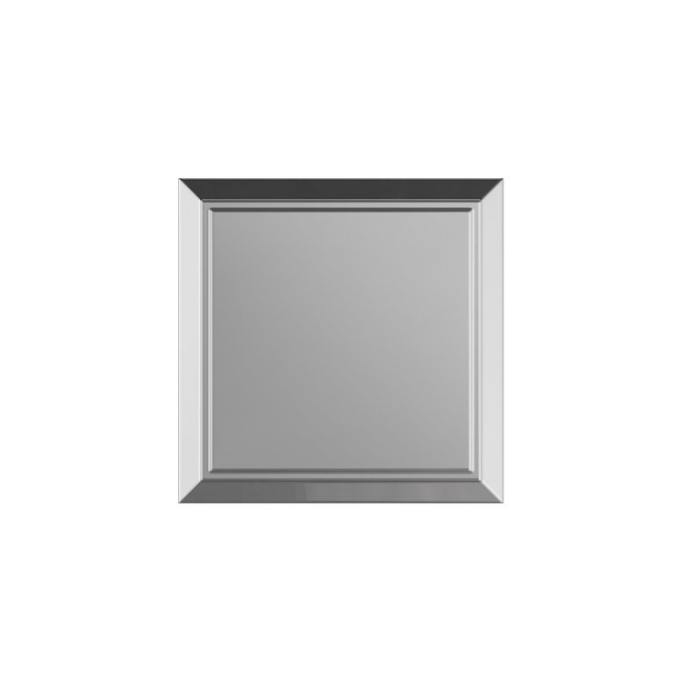 Polished Chrome Square Cabinet Knob with Mounting Hardware