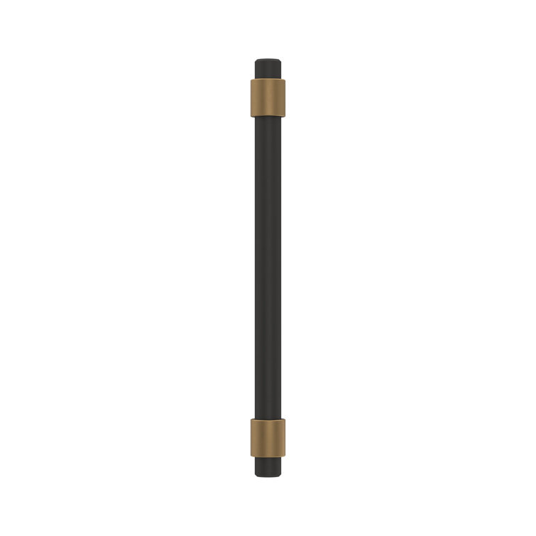 Matte Black and Bronze Modern Cabinet Bar Pull