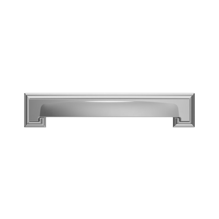 Polished Chrome Traditional Cup Pull with Mounting Hardware
