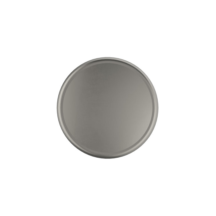 Satin Nickel Round Traditional Cabinet Knob with Mounting Hardware
