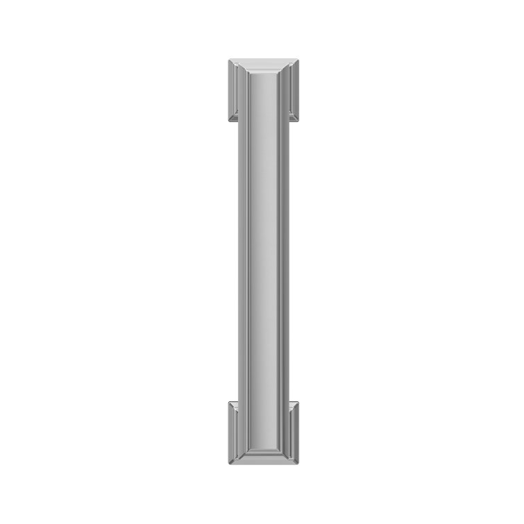 Polished Chrome Traditional Bar Cabinet Pull with Mounting Hardware