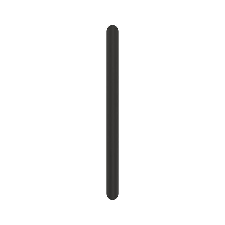 Matte Black Modern Industrial Bar Pull with Mounting Hardware