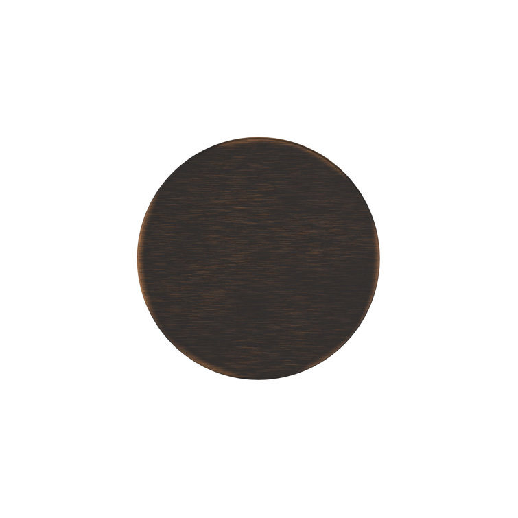 Modern Oil-Rubbed Bronze Round Cabinet Knob with Mounting Hardware