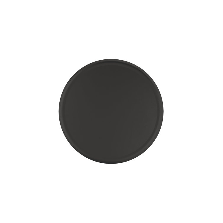 Matte Black Round Cabinet Knob with Mounting Hardware