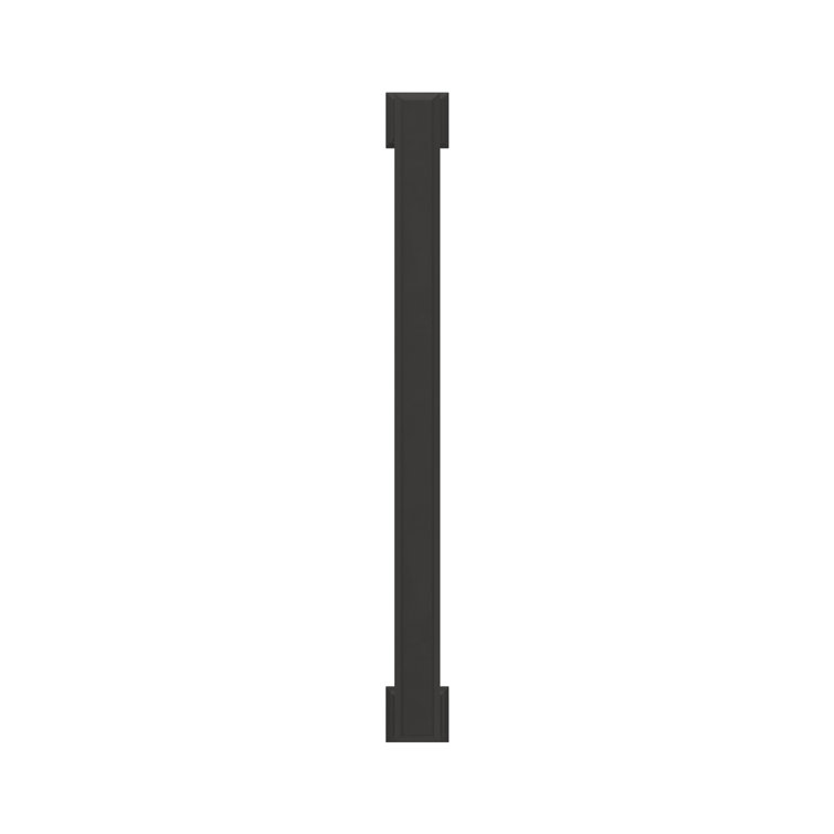 Matte Black 10-1/16 inch Modern Bar Cabinet Pull