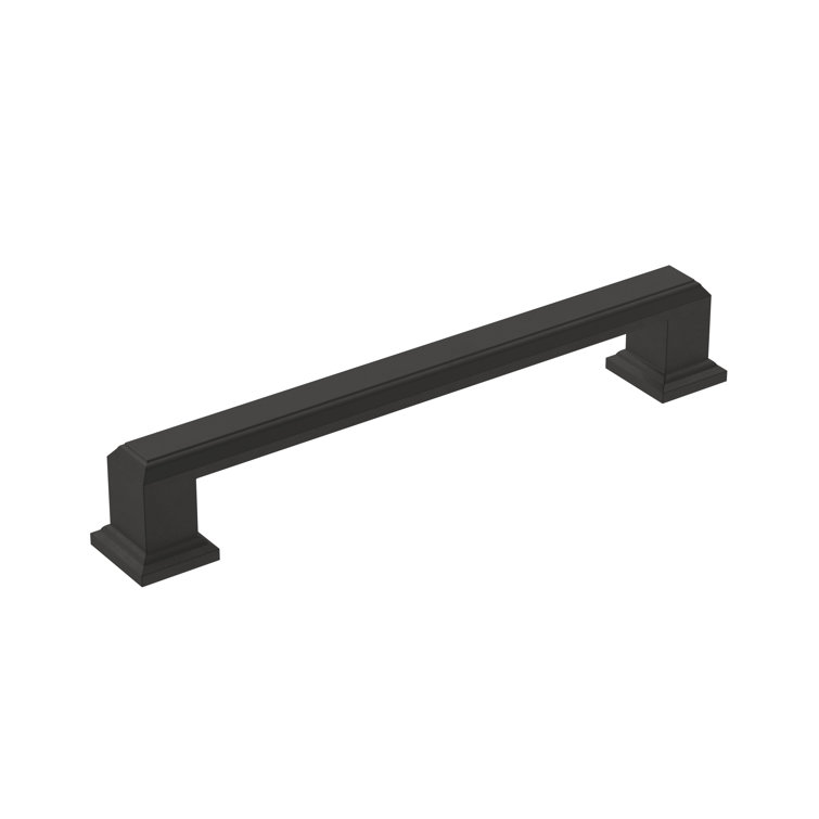 Matte Black Steel Bar Pull with Mounting Hardware