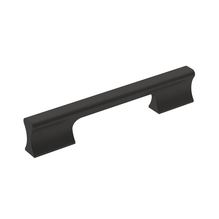 Matte Black Aluminum Modern Cabinet Drawer Pull with Mounting Hardware