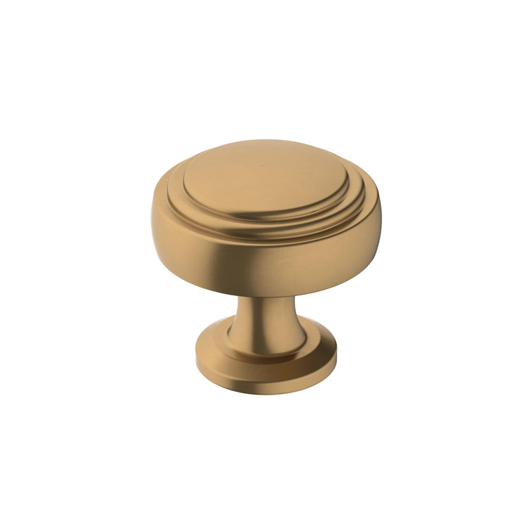 Champagne Bronze Round Cabinet Knob with Mounting Hardware