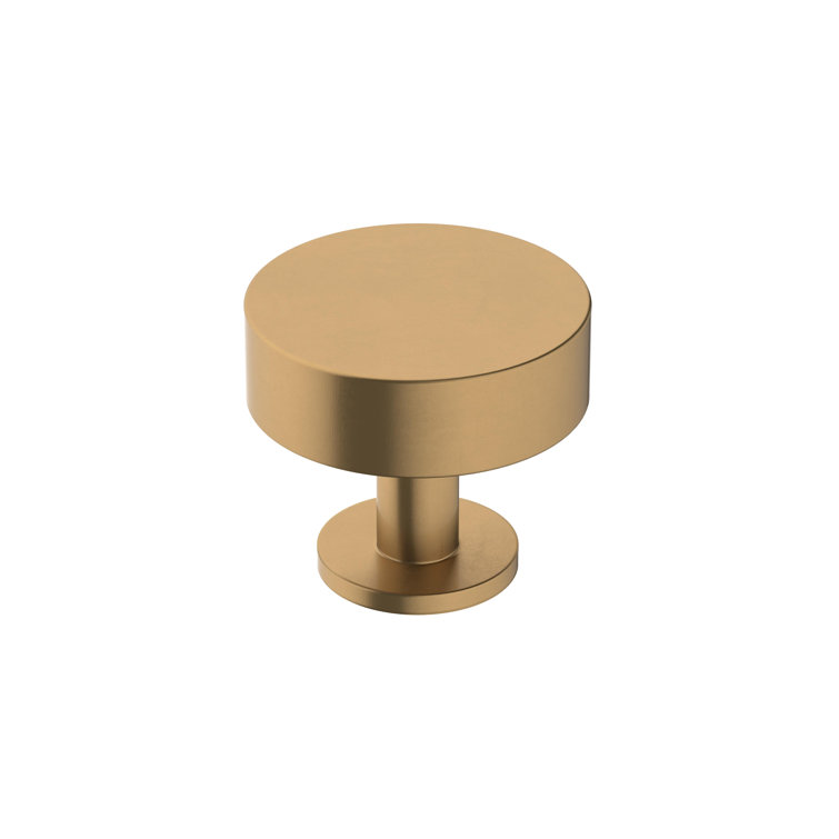 Champagne Bronze Round Cabinet Knob with Mounting Hardware
