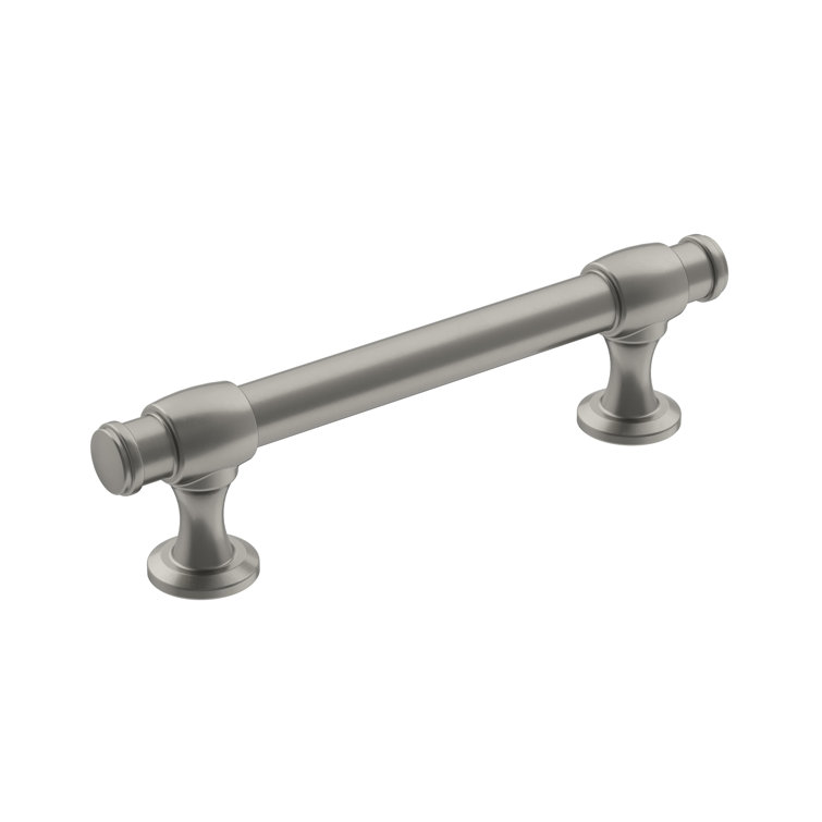 Satin Nickel Brushed Traditional Cabinet Pull with Mounting Hardware