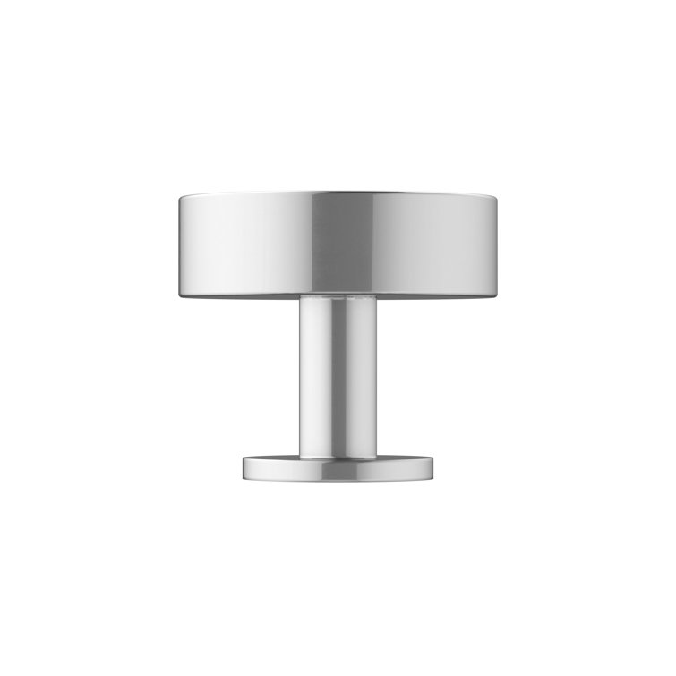 Polished Chrome Round Cabinet Knob, 1-1/4 inch Diameter