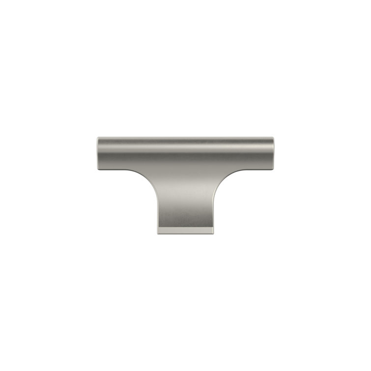 Satin Nickel 2" T-Handle Cabinet Knob with Mounting Hardware