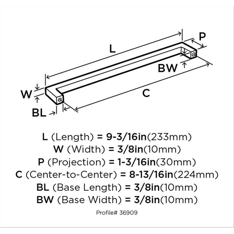 Polished Chrome 5-1/16" Cabinet and Drawer Pull