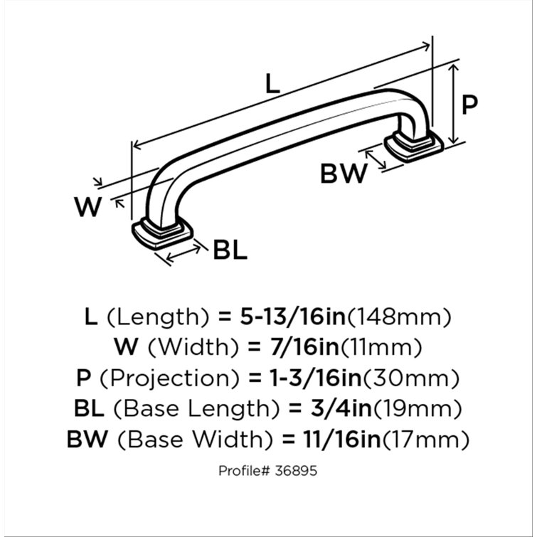 Satin Nickel Brushed Cabinet Bar Pull with Mounting Hardware
