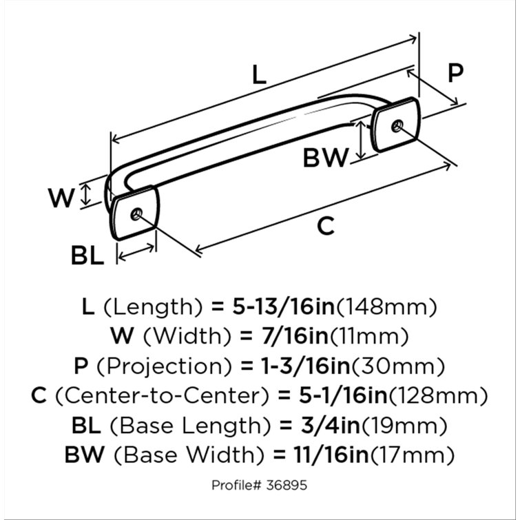 Satin Nickel Brushed Cabinet Bar Pull with Mounting Hardware