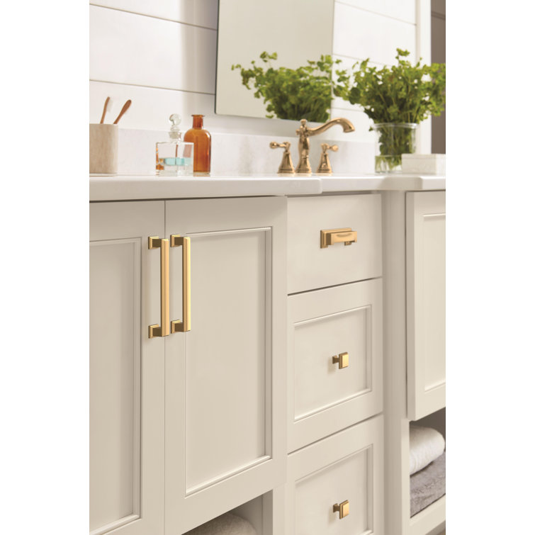 Champagne Bronze Traditional Bar Cabinet Pull with Mounting Hardware