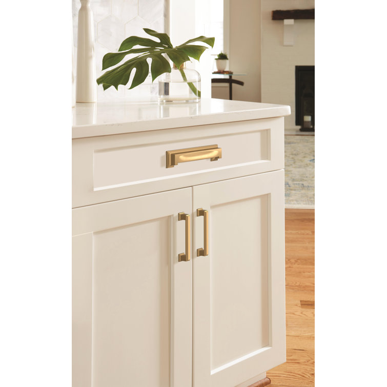 Champagne Bronze Traditional Bar Cabinet Pull with Mounting Hardware