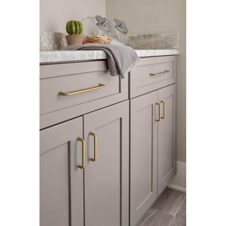 Champagne Bronze 5-1/16" Bar Cabinet Pull with Mounting Hardware