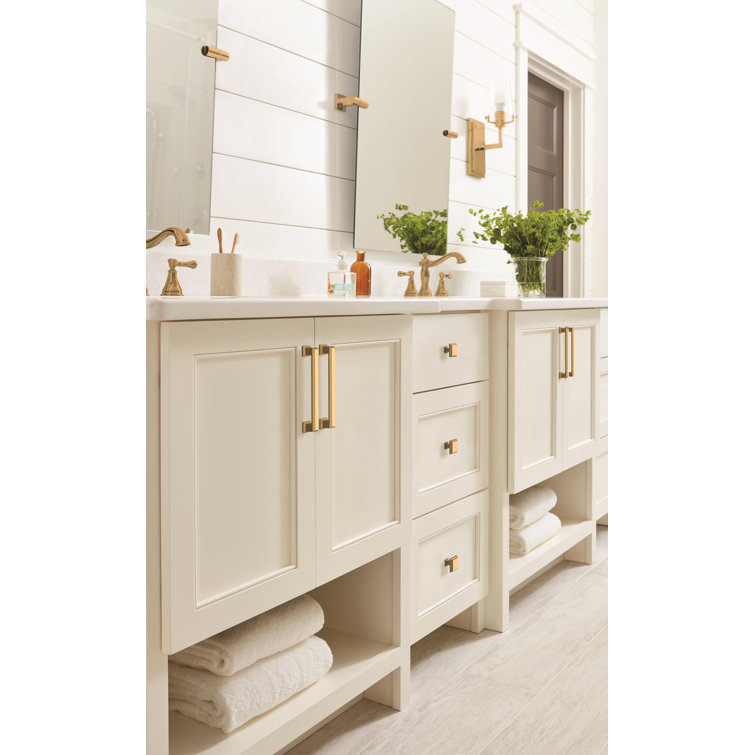 Champagne Bronze Traditional Bar Cabinet Pull with Mounting Hardware