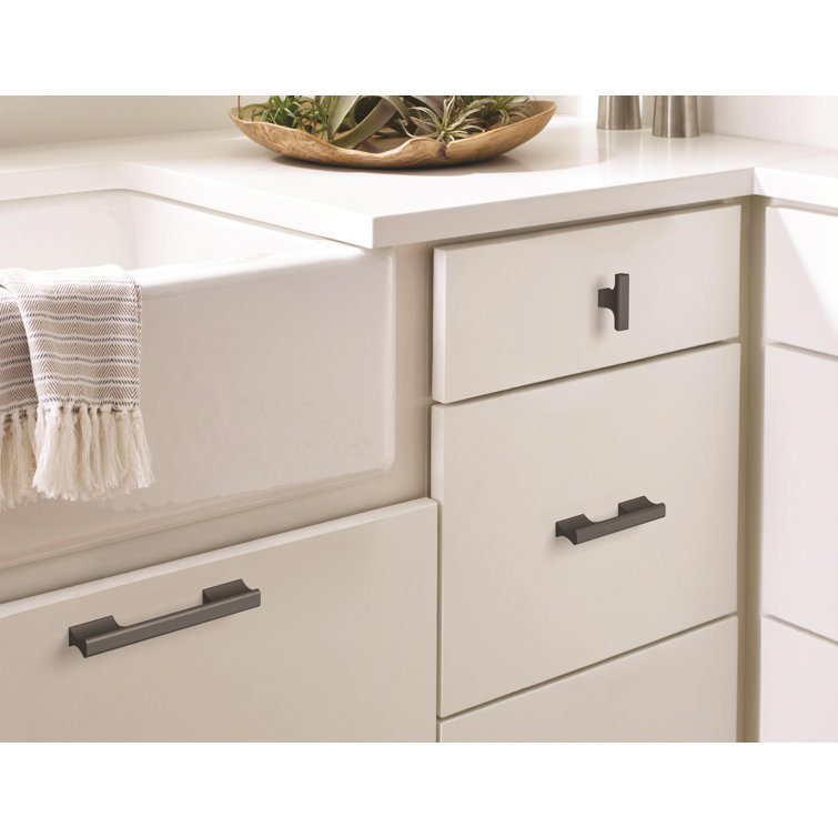 Matte Black 4.56" Bar Cabinet Pull with Mounting Hardware