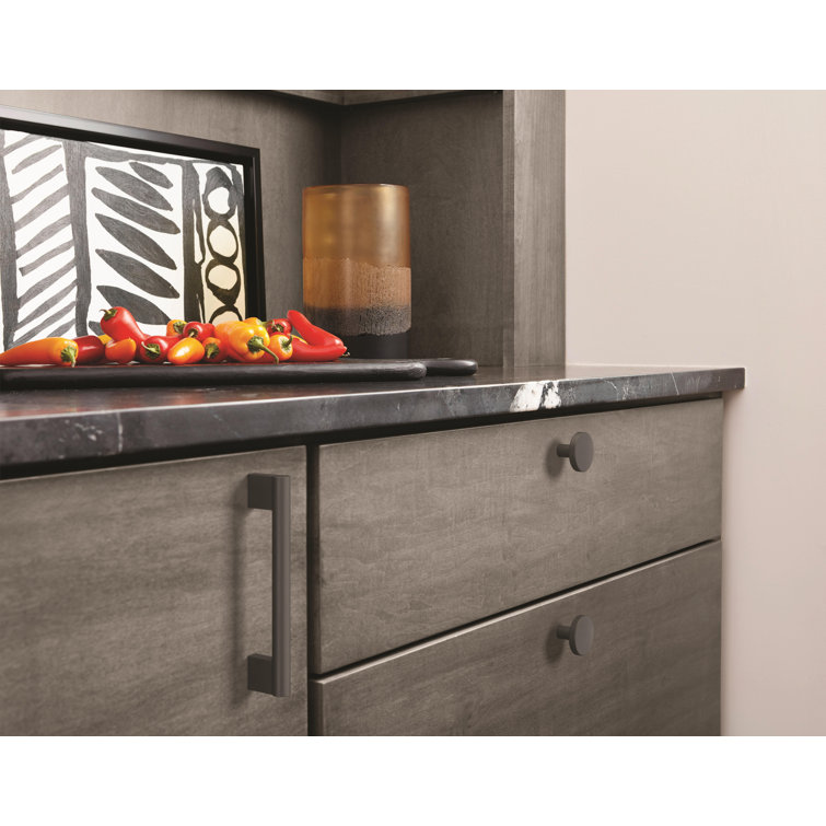 Matte Black 6-5/16 inch Modern Cabinet Drawer Pull