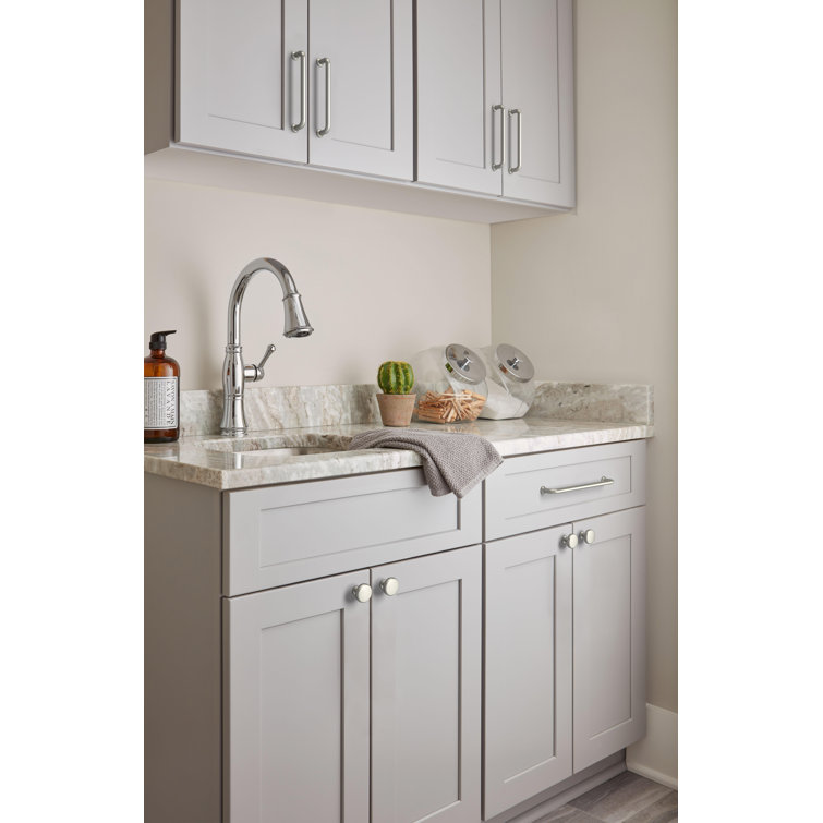 Satin Nickel 6-5/16 inch Modern Cabinet Pull