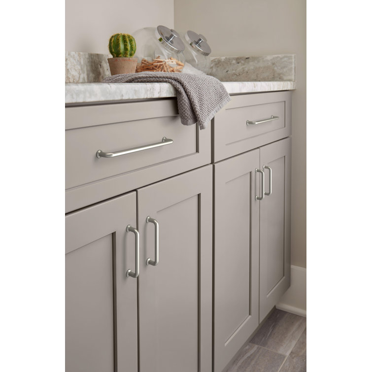 Satin Nickel Brushed Cabinet Bar Pull with Mounting Hardware