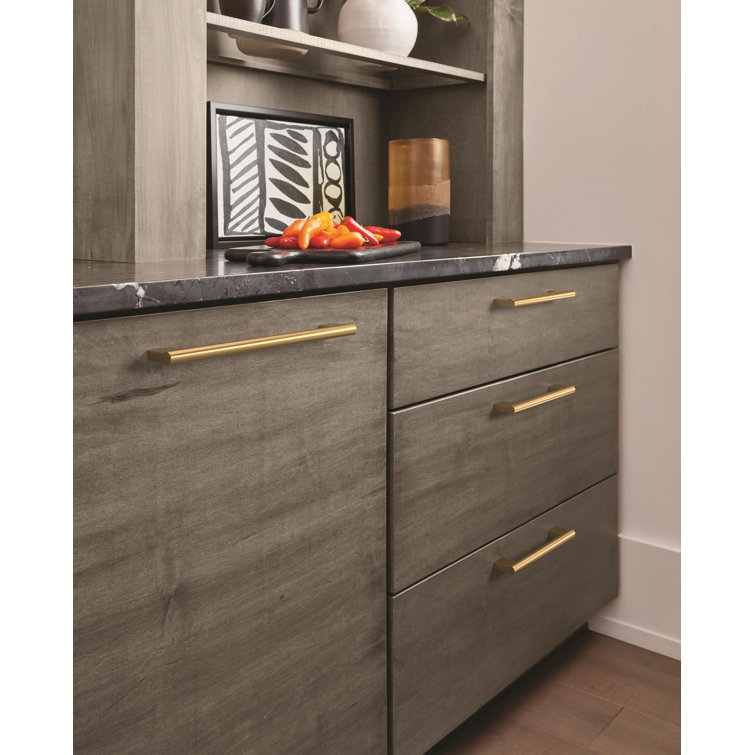 Champagne Bronze 8-13/16" Modern Bar Cabinet Pull