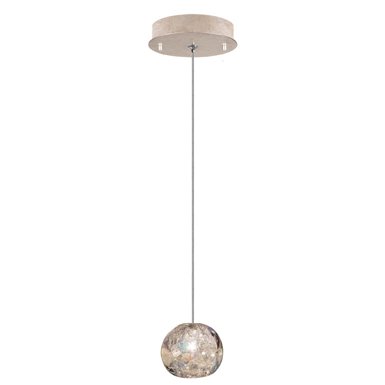 Gold Mini Globe Glass LED Pendant Light