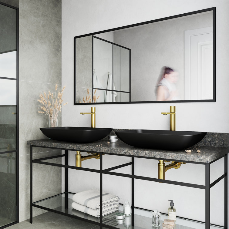 Gotham Matte Brushed Gold Single-Handle Vessel Bathroom Faucet