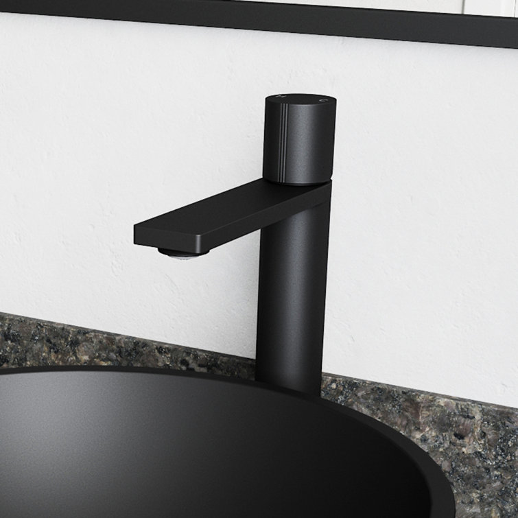 Gotham Matte Black Single-Handle Vessel Bathroom Faucet